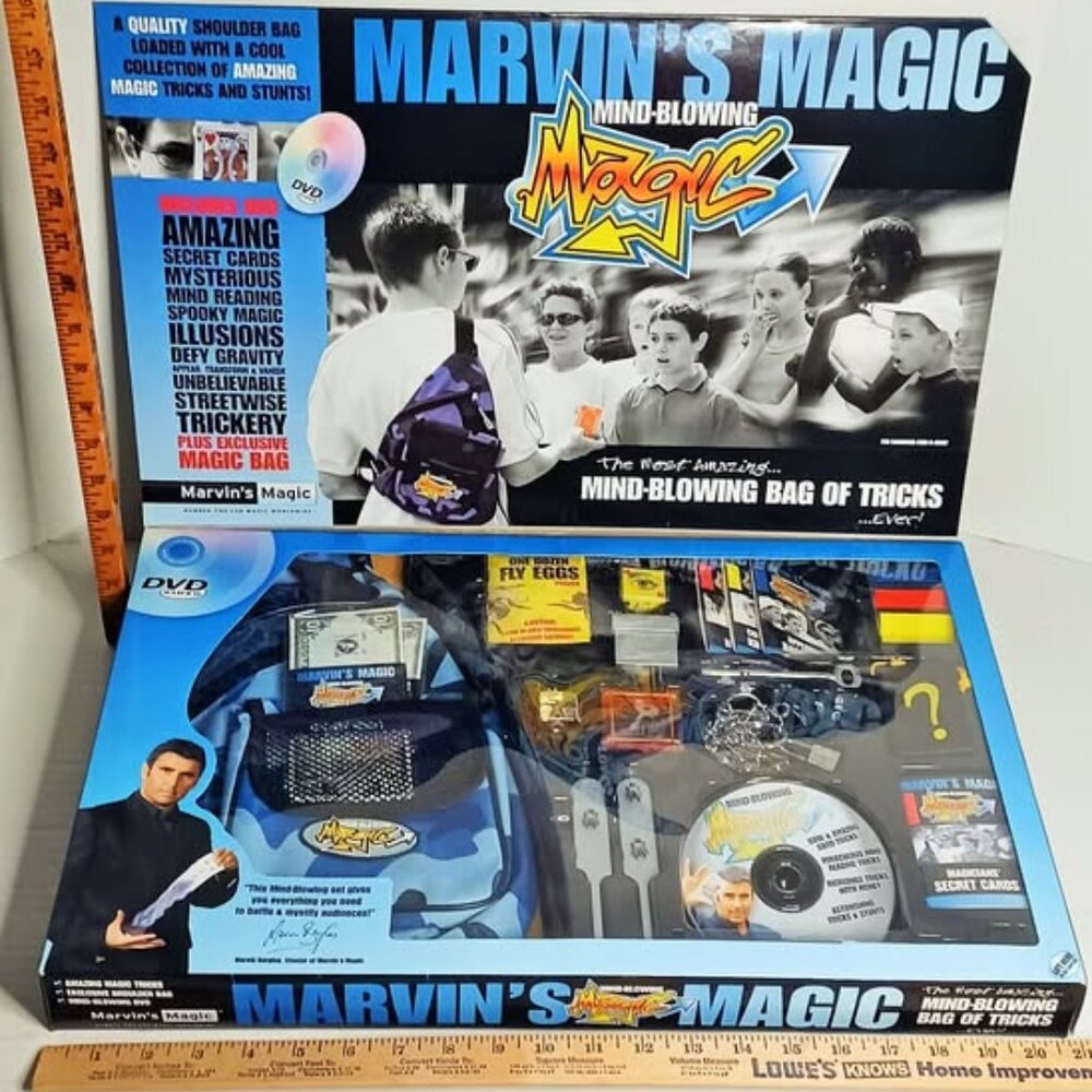 NEW Marvin's Magic Mind Blowing Magic with Exclusive Shoulder Bag & DVD